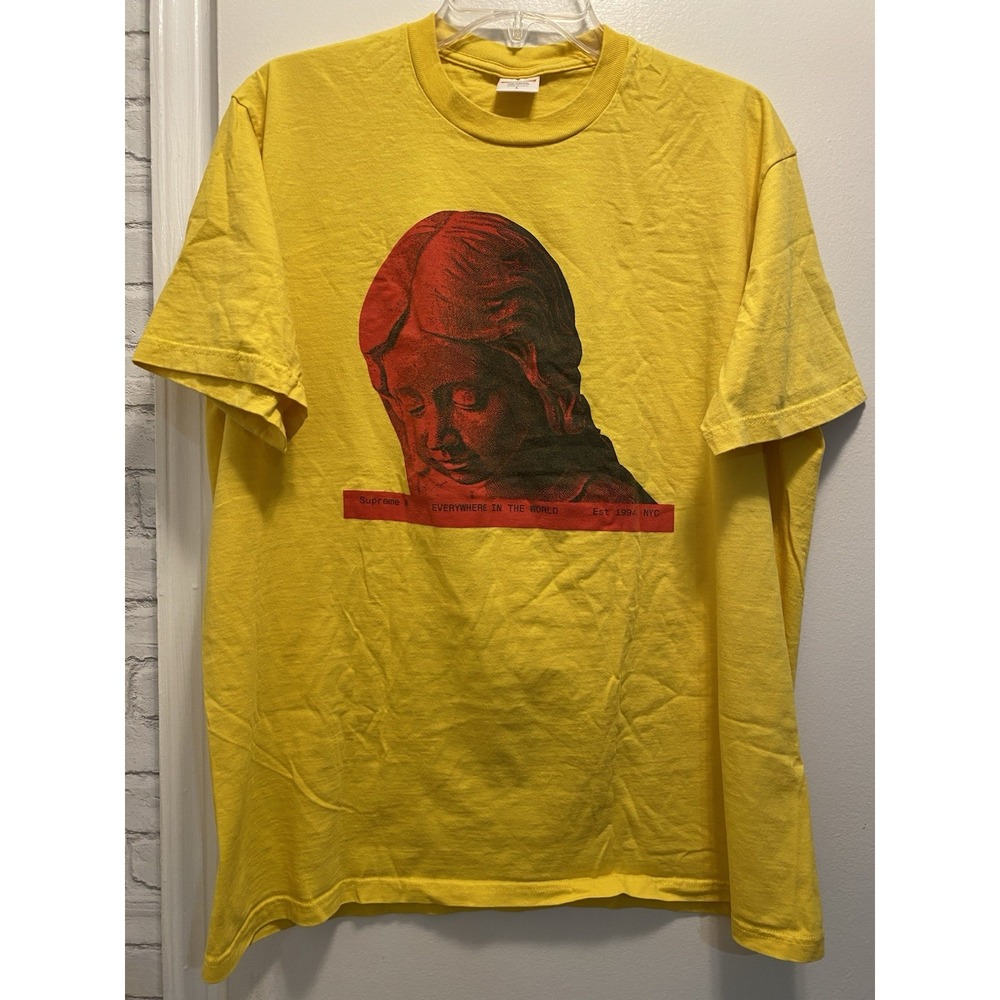 Supreme Everywhere Tee Black Size L Made Usa 100% cotton pre-shrunk